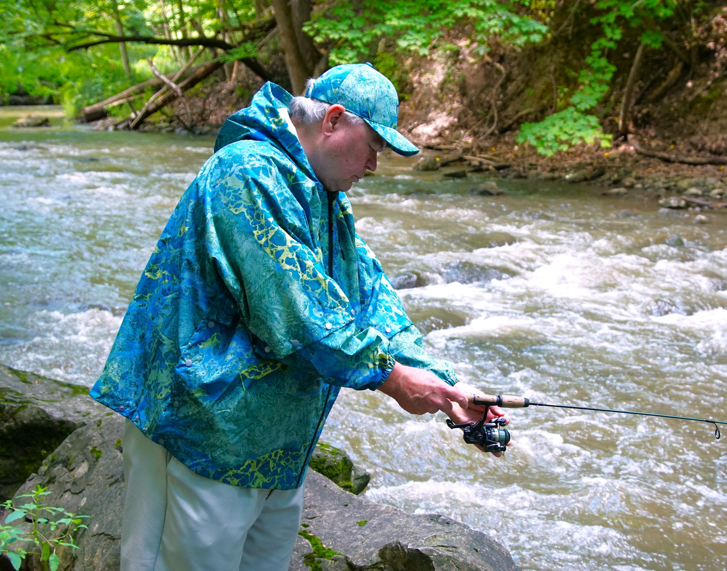 Brella 2015 Blue Yellow Unisex Rain Jacket - The Brella Nation