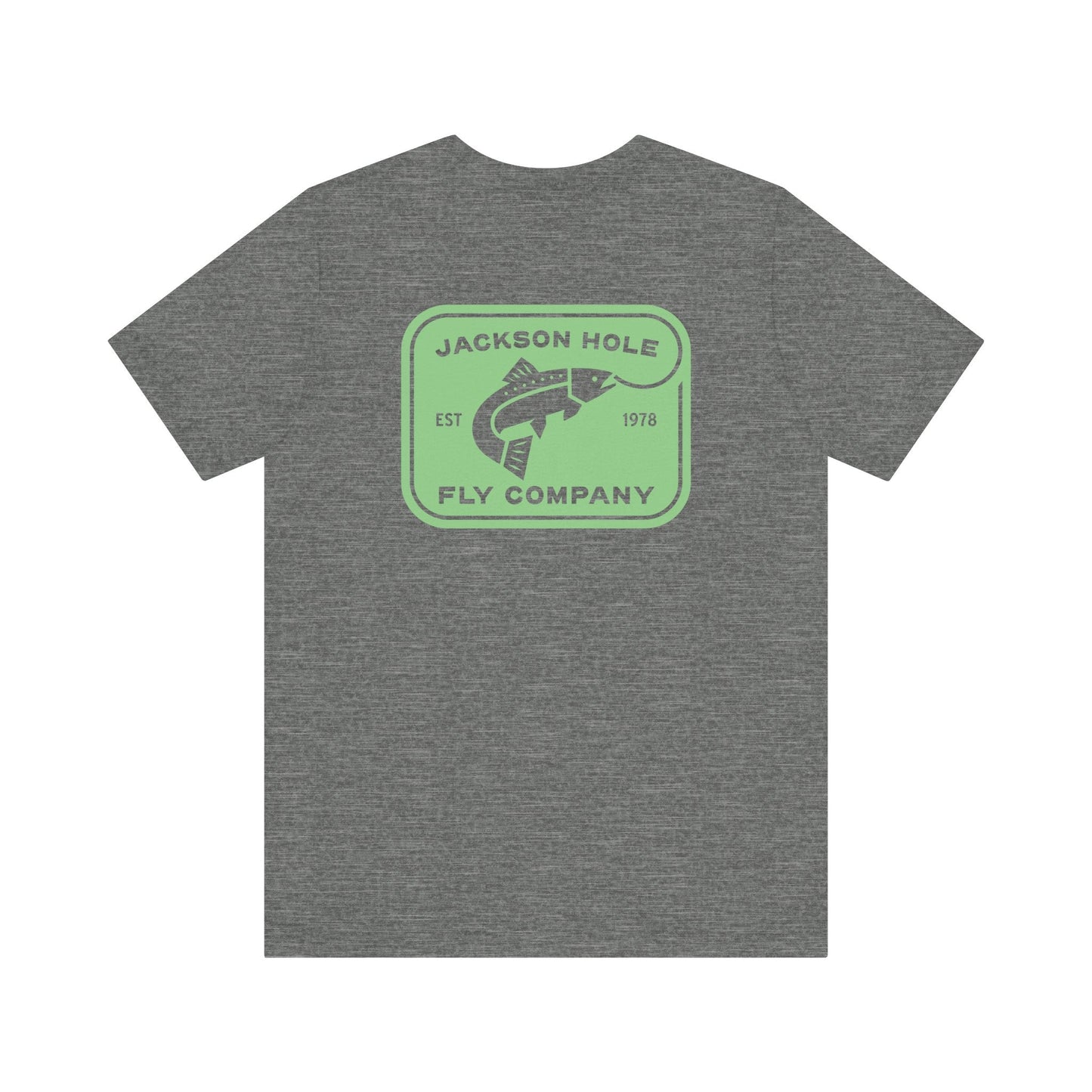 JHFLYCO Rectangle Badge Tee - Bright Midge Logo