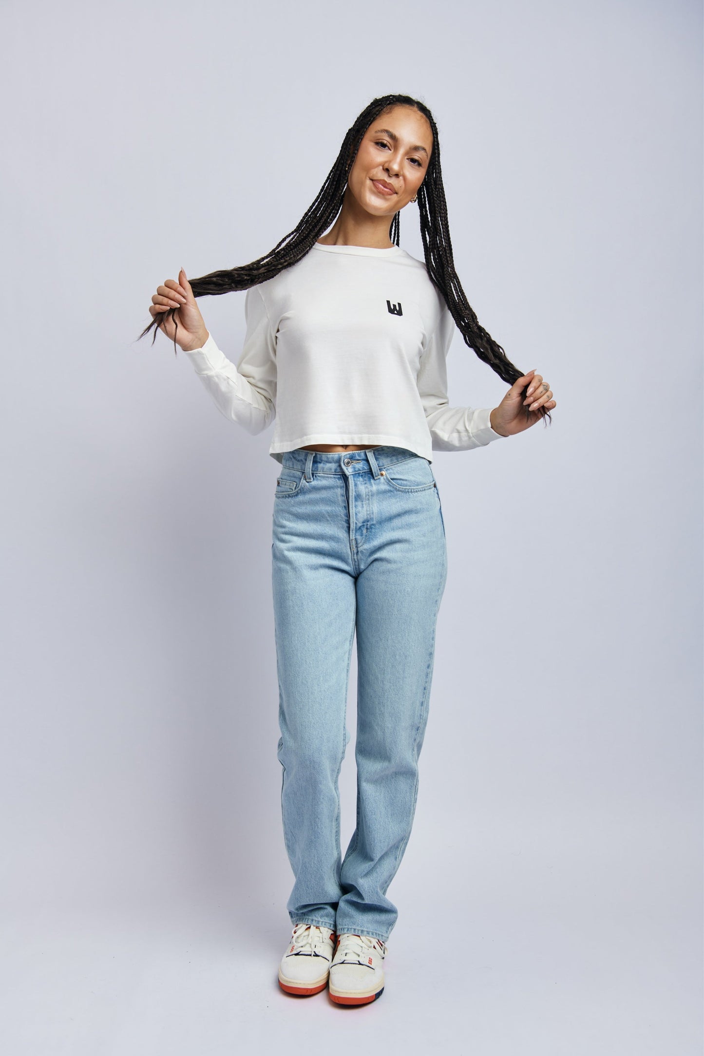 Down To Urth Midweight Standard Long Sleeve, Lunar White by URTHWEAR