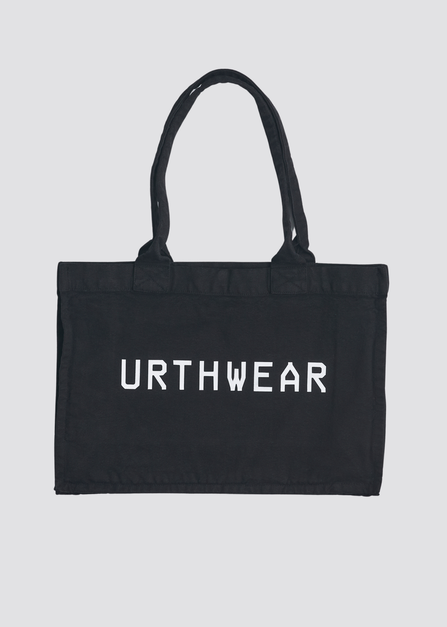 Logo Heavyweight Tote Bag, Phantom Black by URTHWEAR