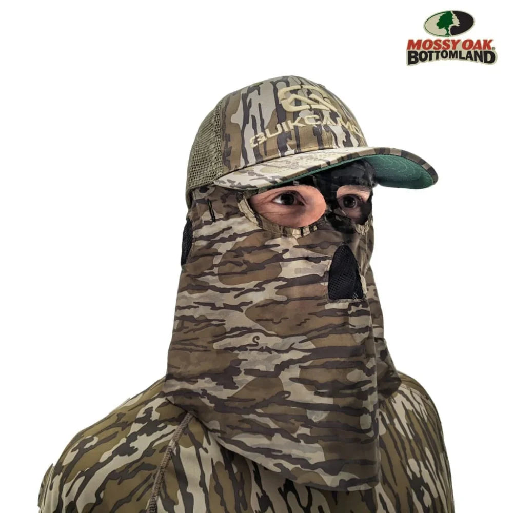 2-in-1 Ball Cap + Face Mask in Mossy Oak & Realtree Camo