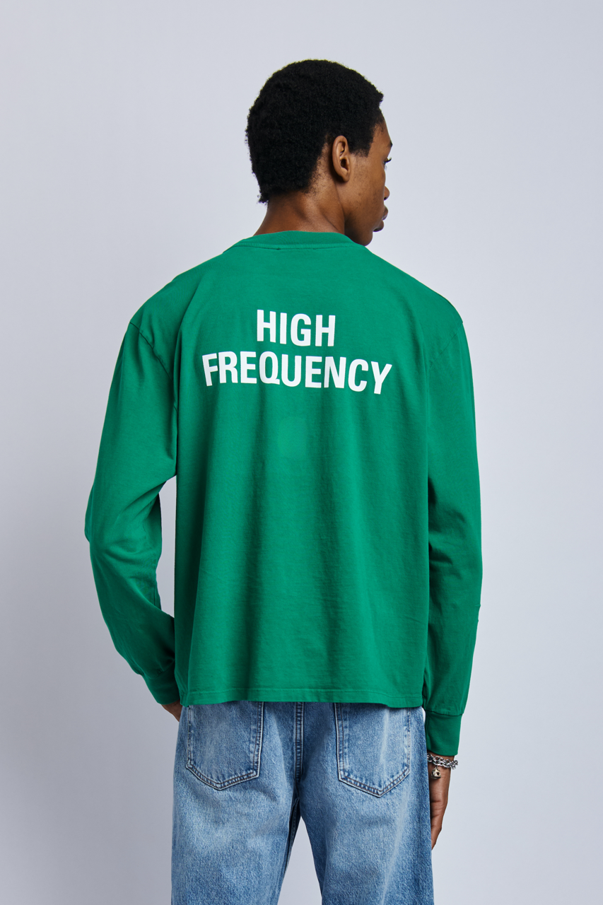 High Frequency Midweight Relaxed Long Sleeve, Rolex Green by URTHWEAR