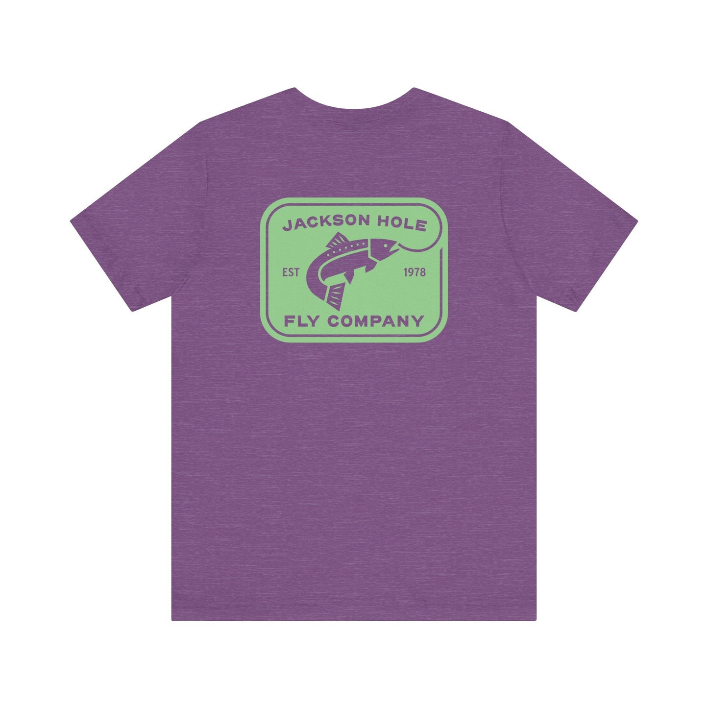 JHFLYCO Rectangle Badge Tee - Bright Midge Logo