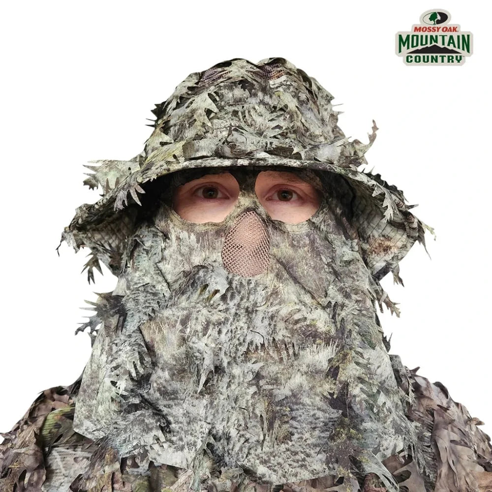 2-in-1 Leafy Face Mask and Bucket Hat (Adjustable OSFM) -