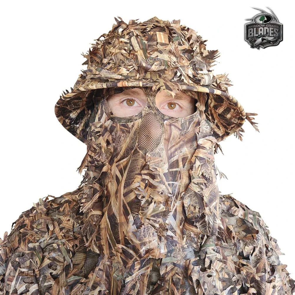 2-in-1 Leafy Face Mask and Bucket Hat (Adjustable OSFM) -
