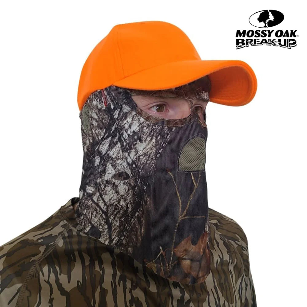 2-in-1 Ball Cap + Face Mask in Mossy Oak & Realtree Camo