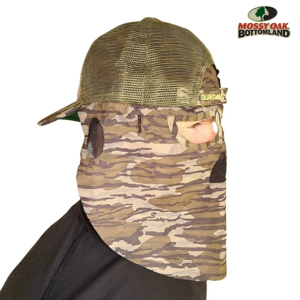 2-in-1 Rear Face Mask Ball Caps (MOSSY OAK & REALTREE Camo)