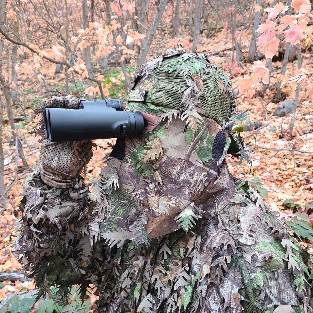 2-in-1 Leafy Camo Hat with Built-in Face Mask (MOSSY OAK &