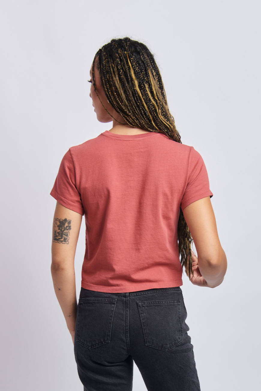 Terra Sol Luna Midweight Crew Tee, Ash Red by URTHWEAR