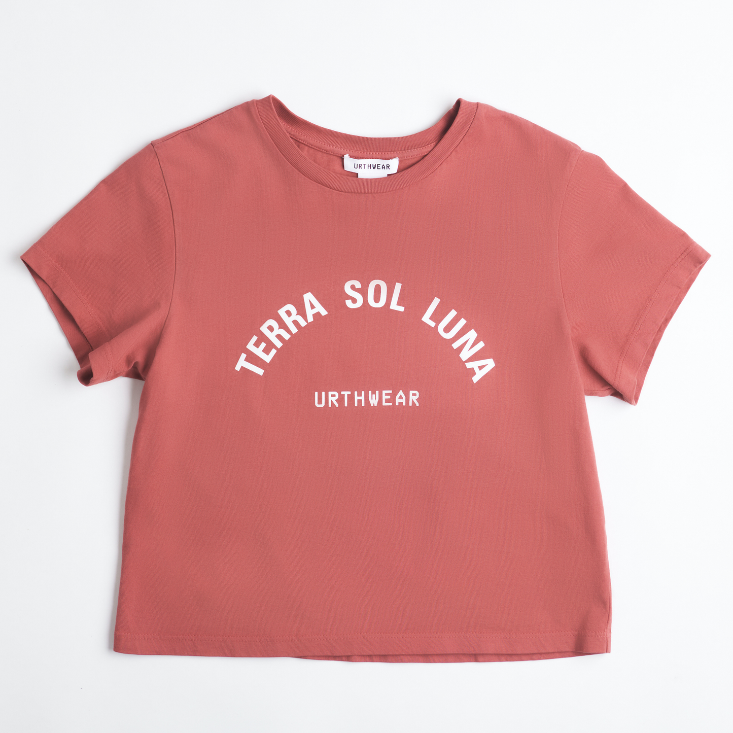Terra Sol Luna Midweight Crew Tee, Ash Red by URTHWEAR