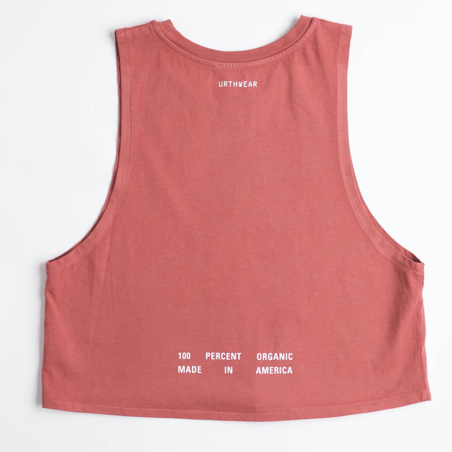 Arch Logo Midweight Cropped Tank, Ash Red by URTHWEAR