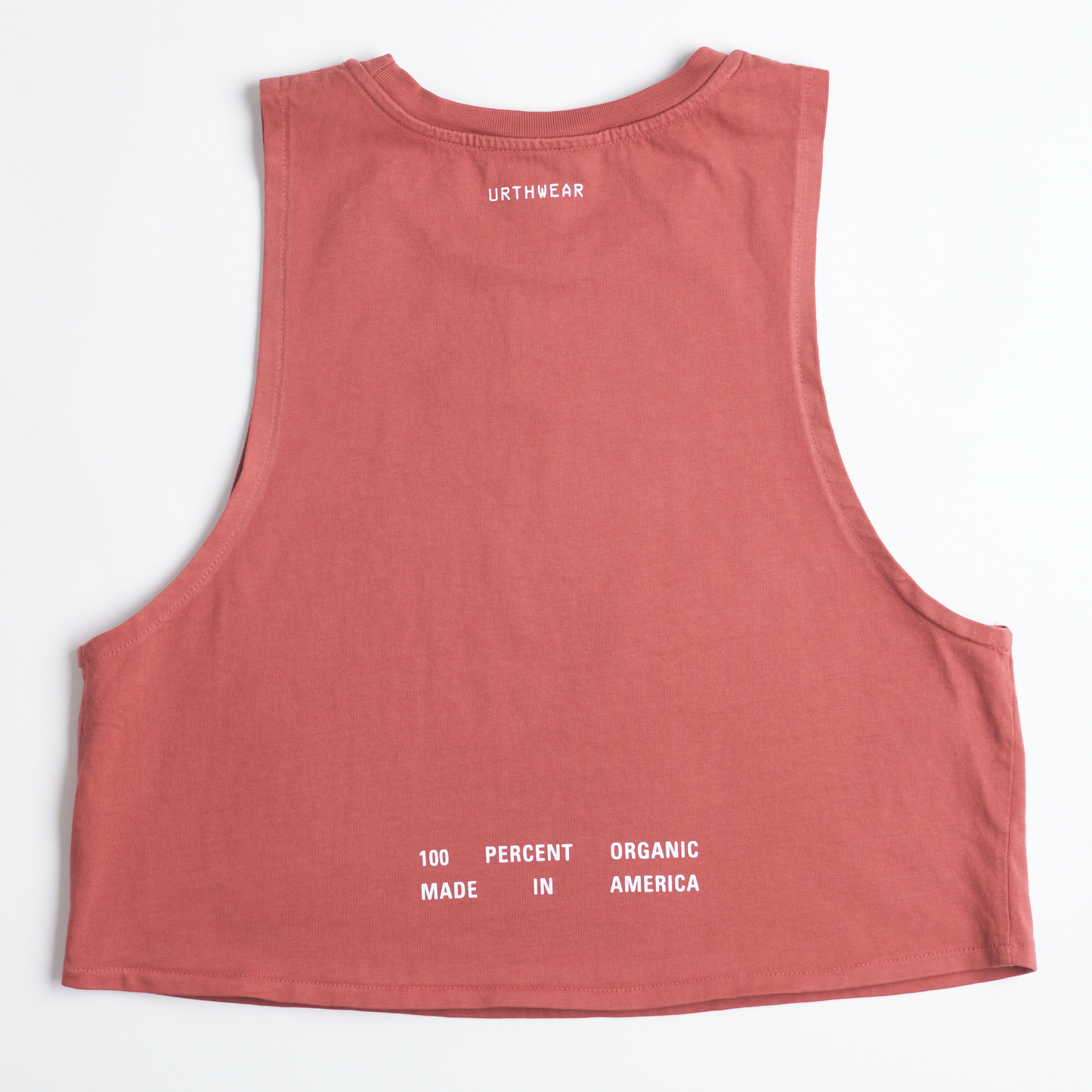 Mortal Planet Midweight Cropped Tank, Ash Red by URTHWEAR