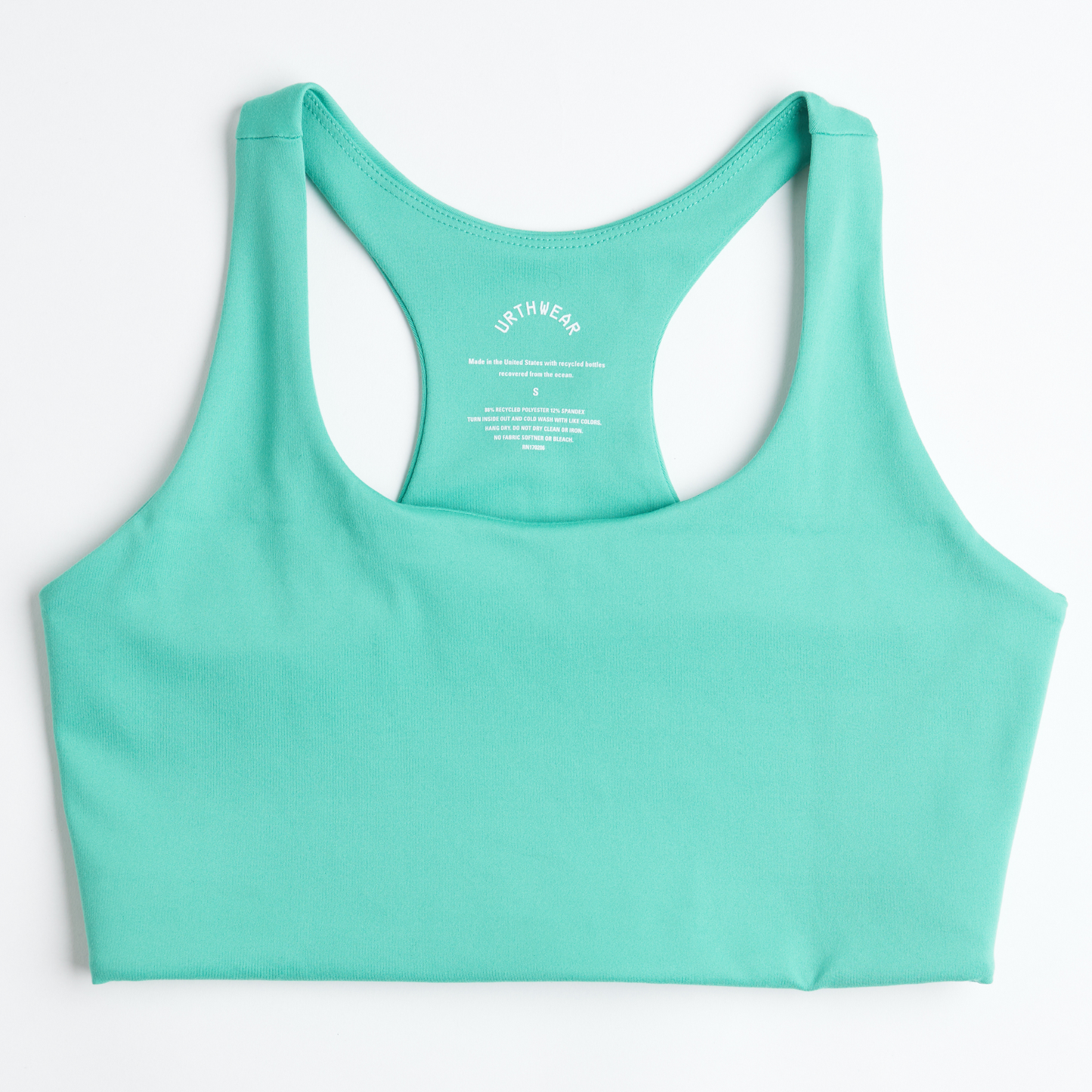 Ecomoss Low Neck Racerback Bra, Digital Green by URTHWEAR