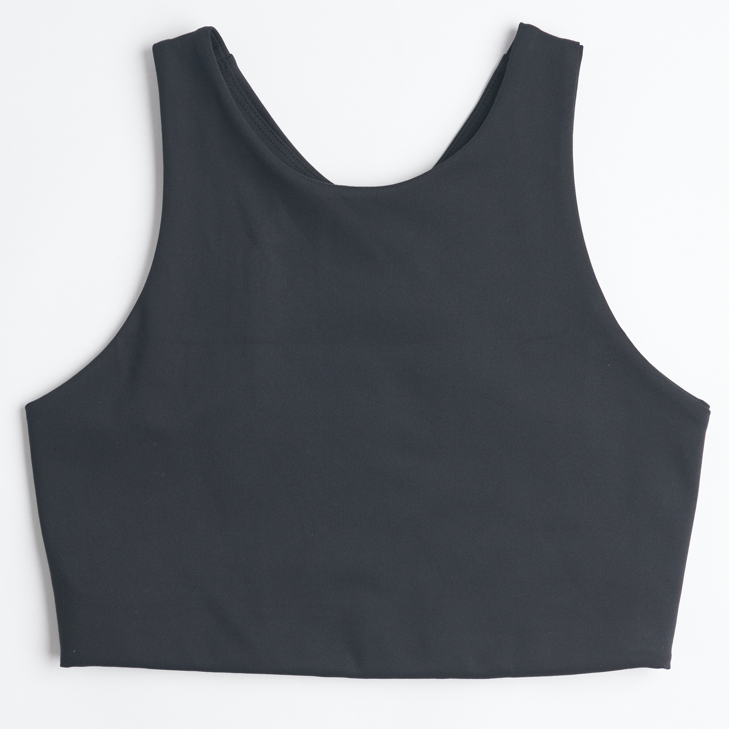 Ecomoss High Neck Racerback Bra, Raven Black by URTHWEAR