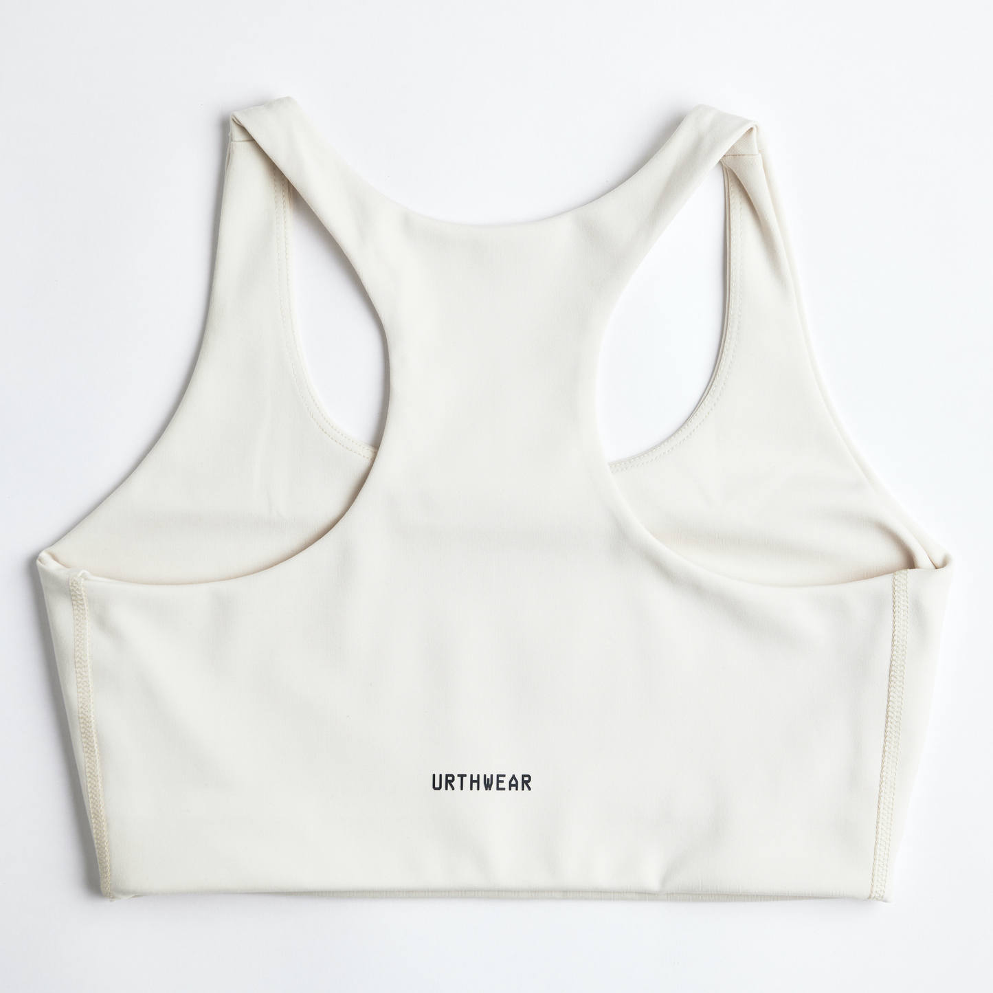 Ecomoss Low Neck Racerback Bra, Alabaster White by URTHWEAR