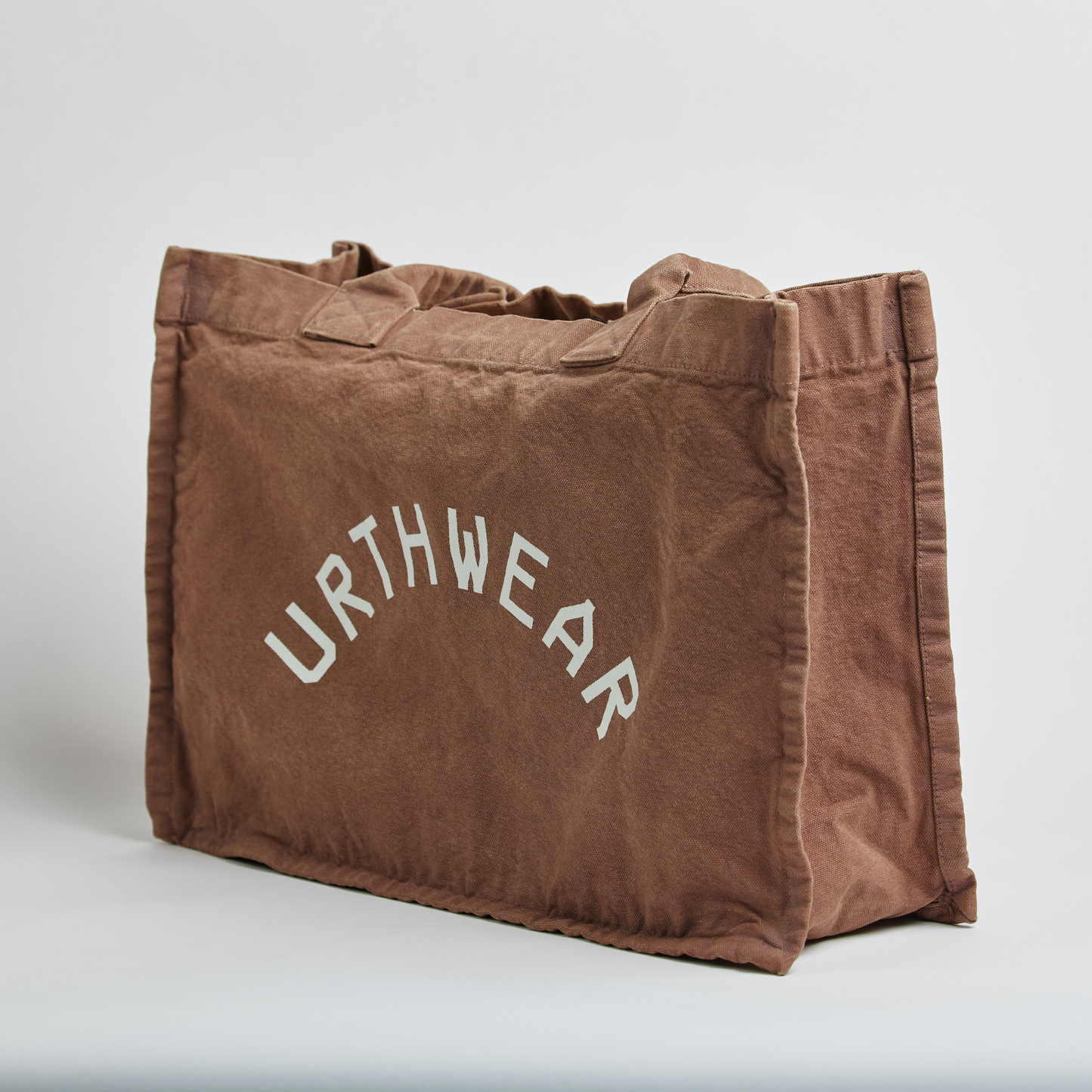 Arch Logo Heavyweight Tote Bag, Vintage Brown by URTHWEAR