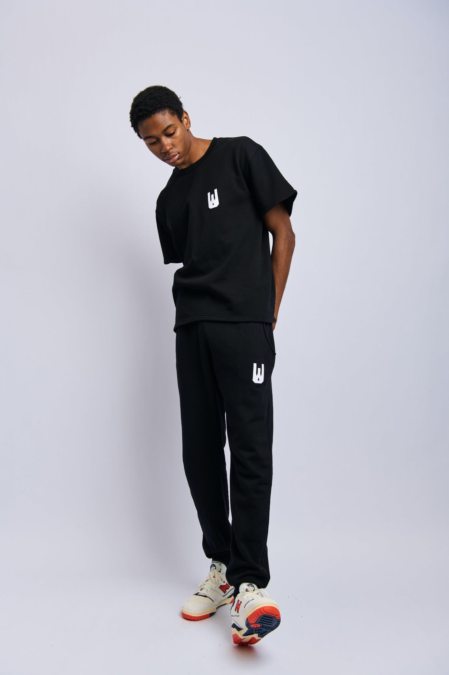 In Art We Trust Cloudfleece Oversized Tee, Super Black by URTHWEAR