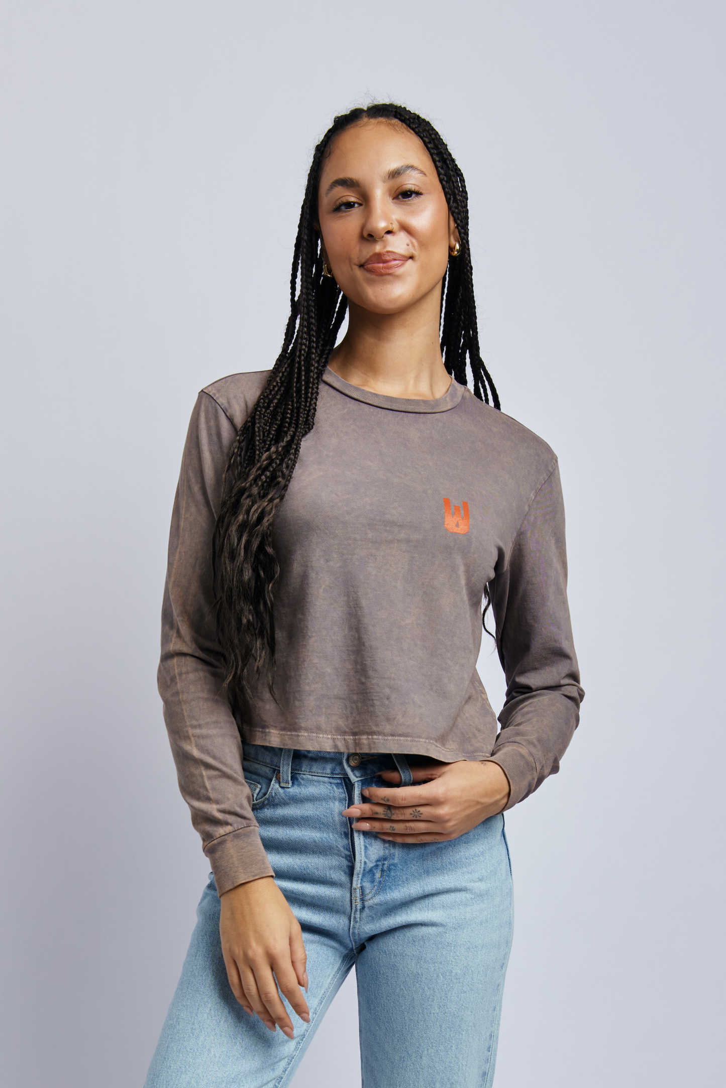 Radiate Love Midweight Standard Long Sleeve, Camo Grey by URTHWEAR