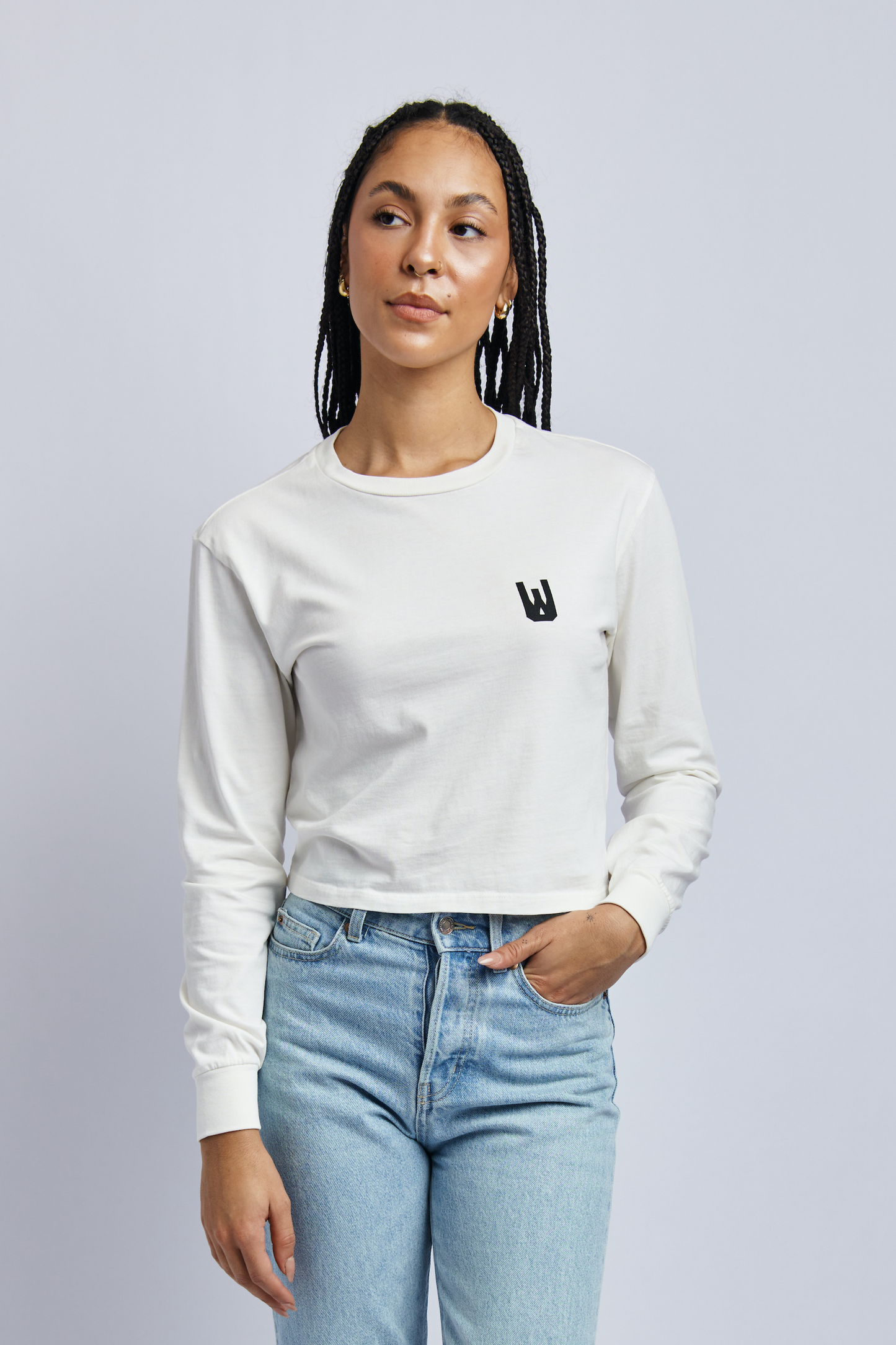Down To Urth Midweight Standard Long Sleeve, Lunar White by URTHWEAR