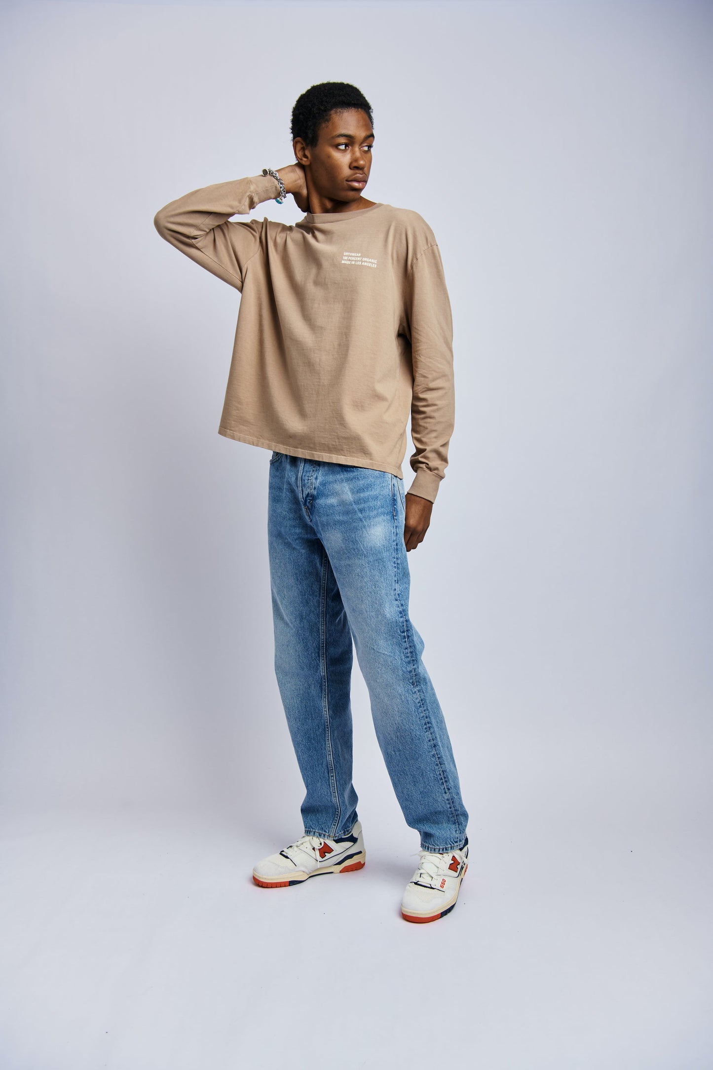 Origins Midweight Relaxed Long Sleeve, Desert Clay by URTHWEAR