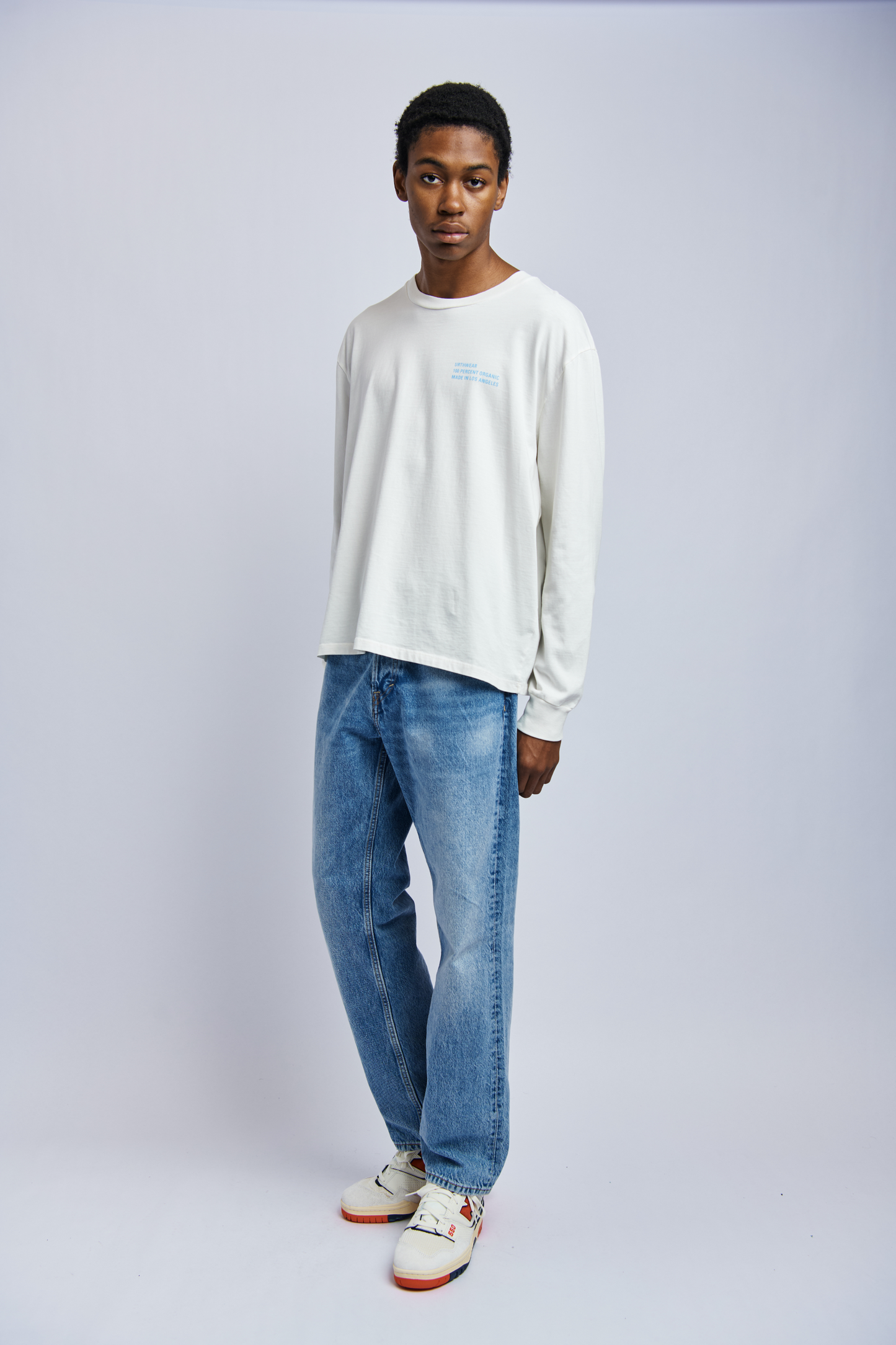 Origins Midweight Relaxed Long Sleeve, Lunar White by URTHWEAR
