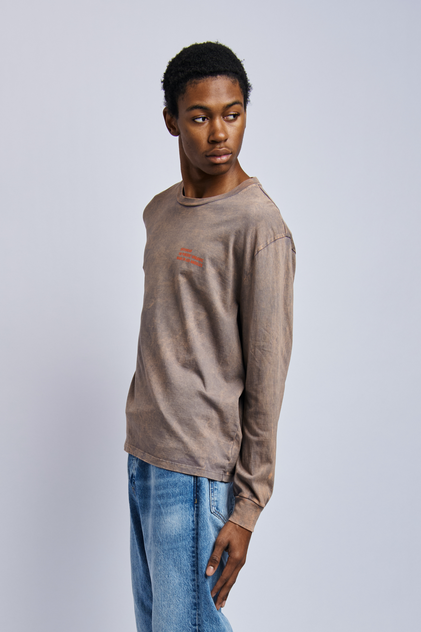 Origins Midweight Relaxed Long Sleeve, Camo Grey by URTHWEAR