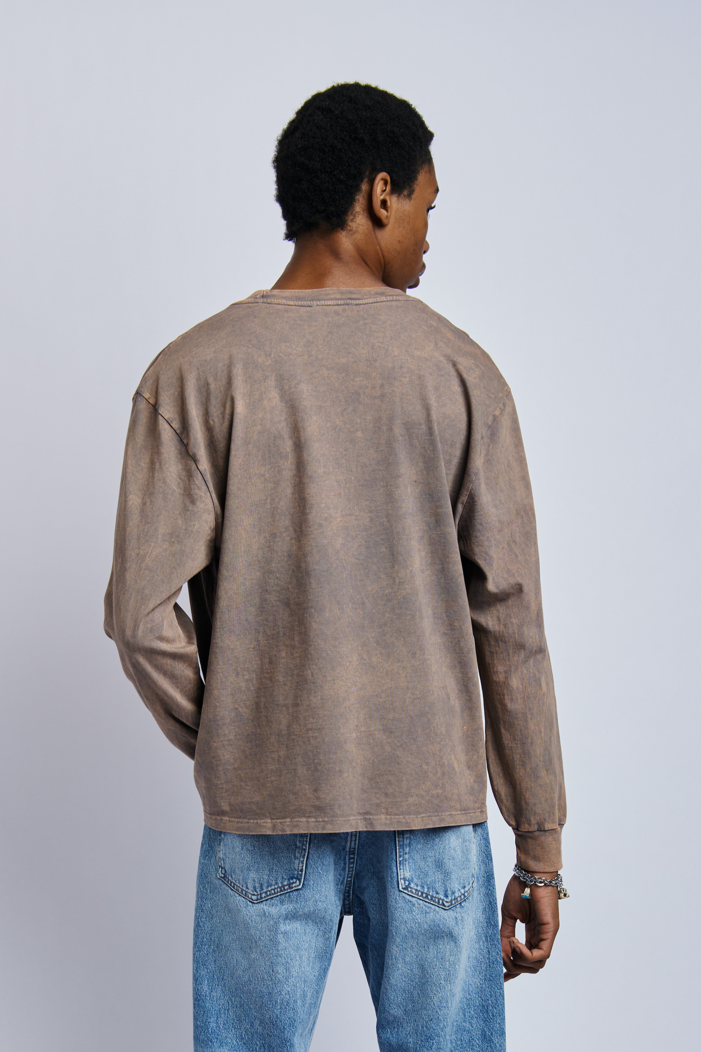 Origins Midweight Relaxed Long Sleeve, Camo Grey by URTHWEAR