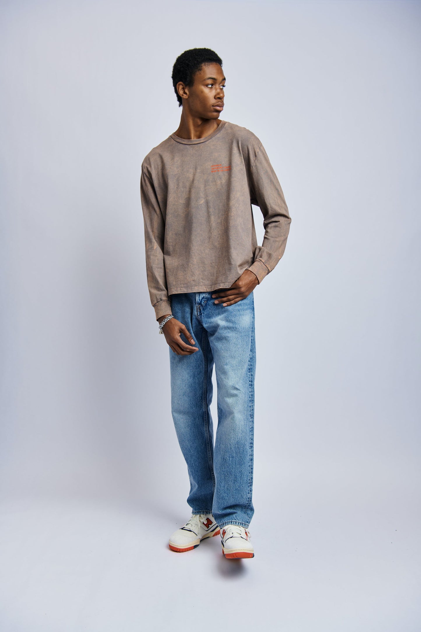 Origins Midweight Relaxed Long Sleeve, Camo Grey by URTHWEAR