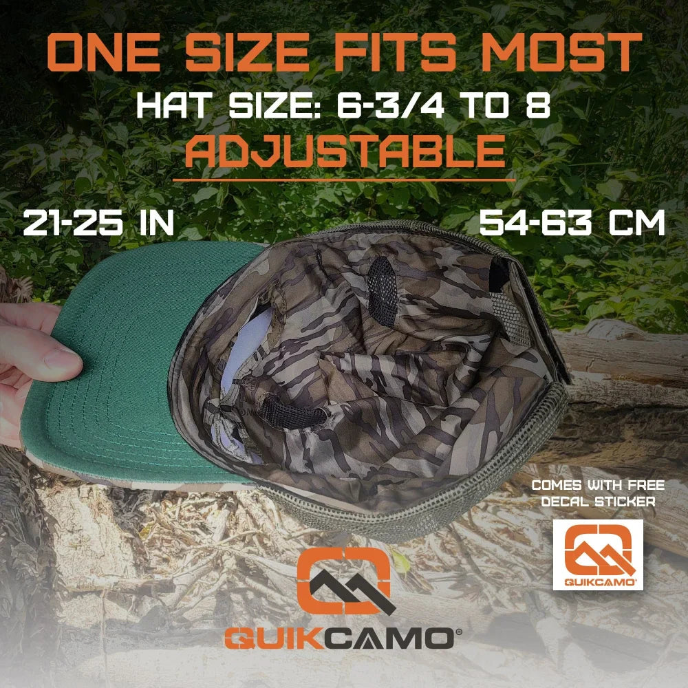 2-in-1 Ball Cap + Face Mask in MOSSY OAK & REALTREE Camo