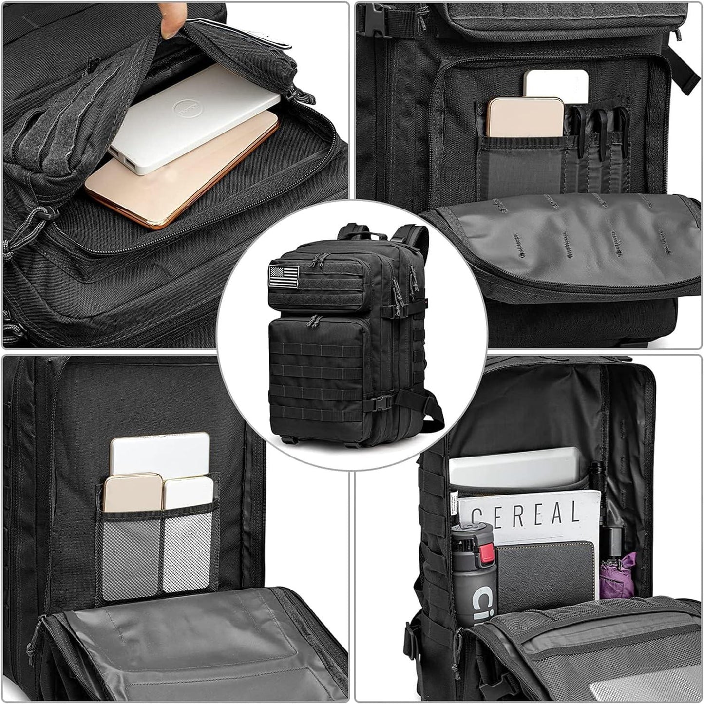 FR Fashion Co. 18" Men's 40L Tactical MOLLE Backpack - FR Fashion Co.