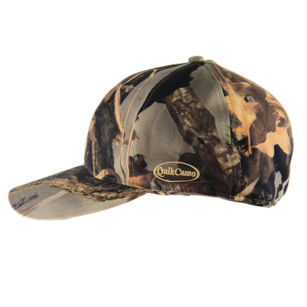 QuikCamo Camo West Hybrid | Camo Hat with Rear Face Mask (59cm Fitted 7 3/8) - QuikCamo