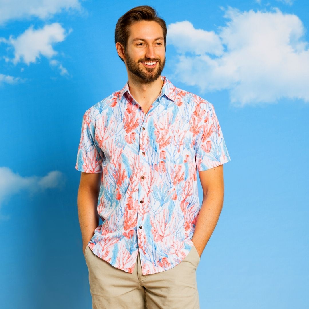 Super Stretch - Cayman Islands Hawaiian Shirt by Tropical Bros