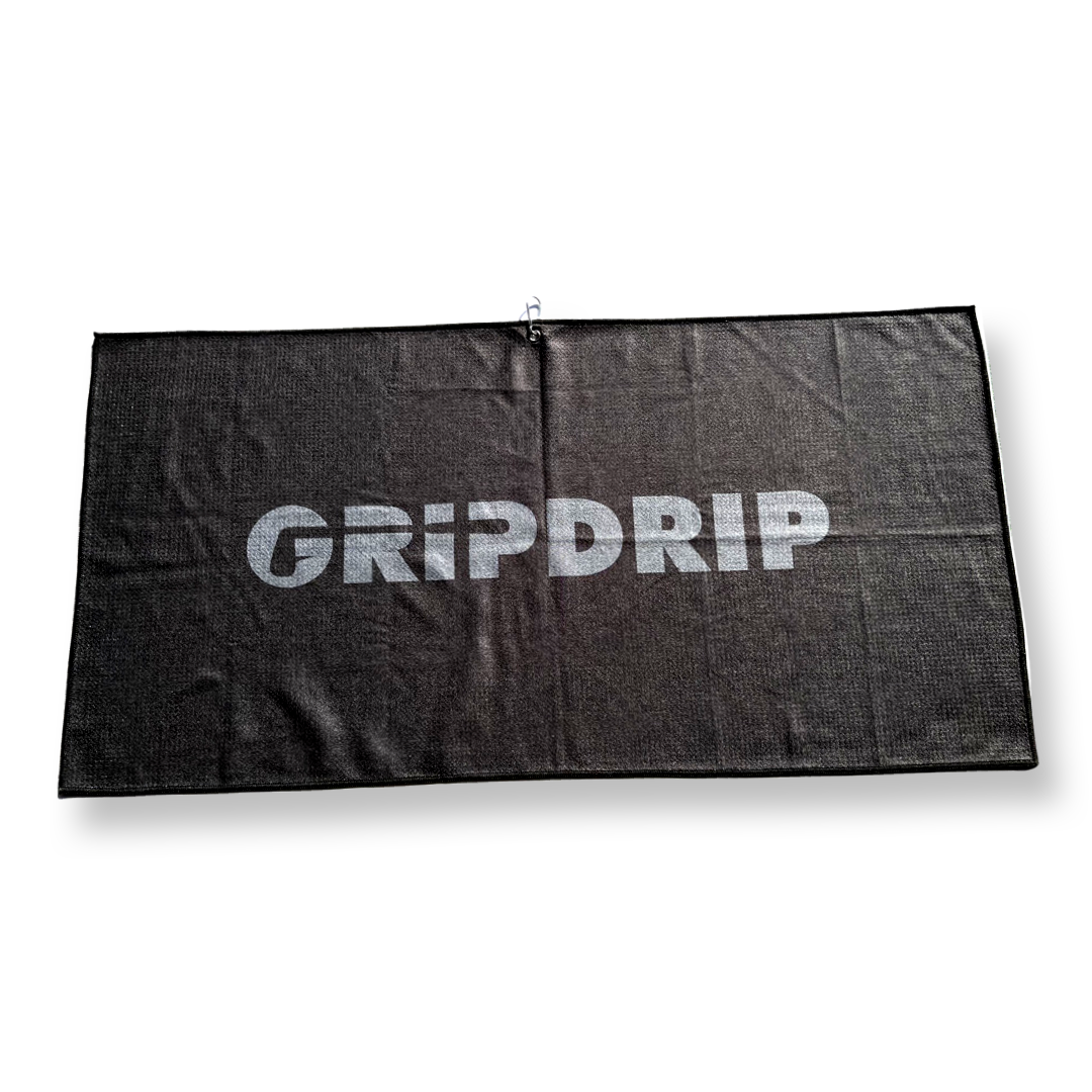 Par 3 Towel- Black by GripDrip