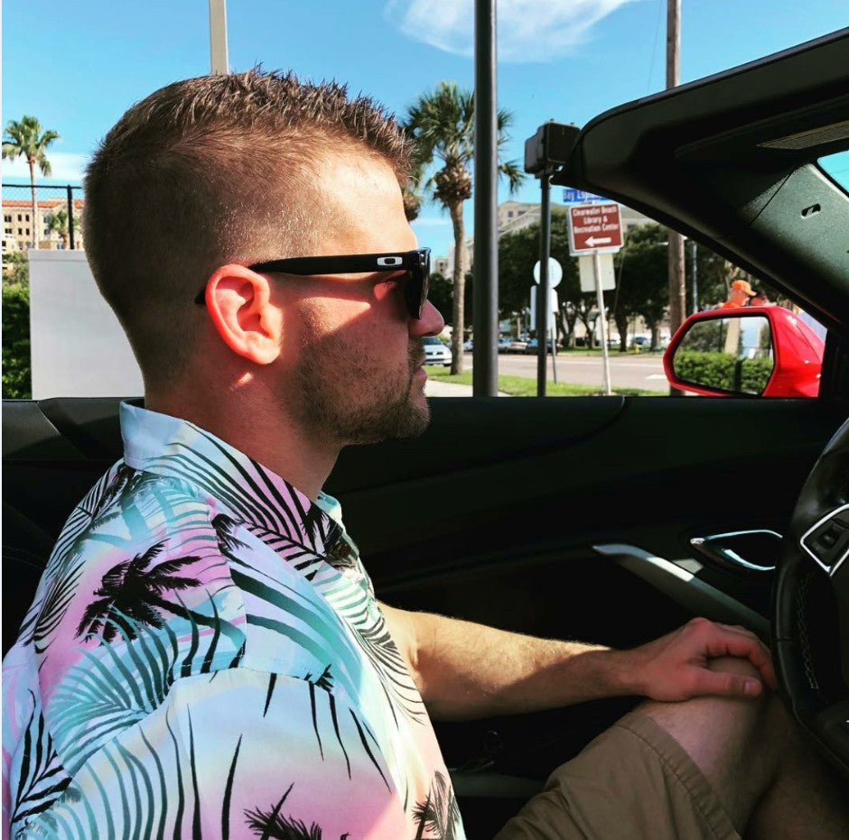 Sunset Palms Hawaiian Shirt by Tropical Bros