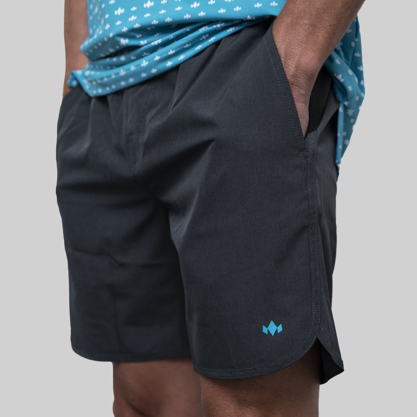 SCALES Men's Solid Volley Shorts by Diadem Sports