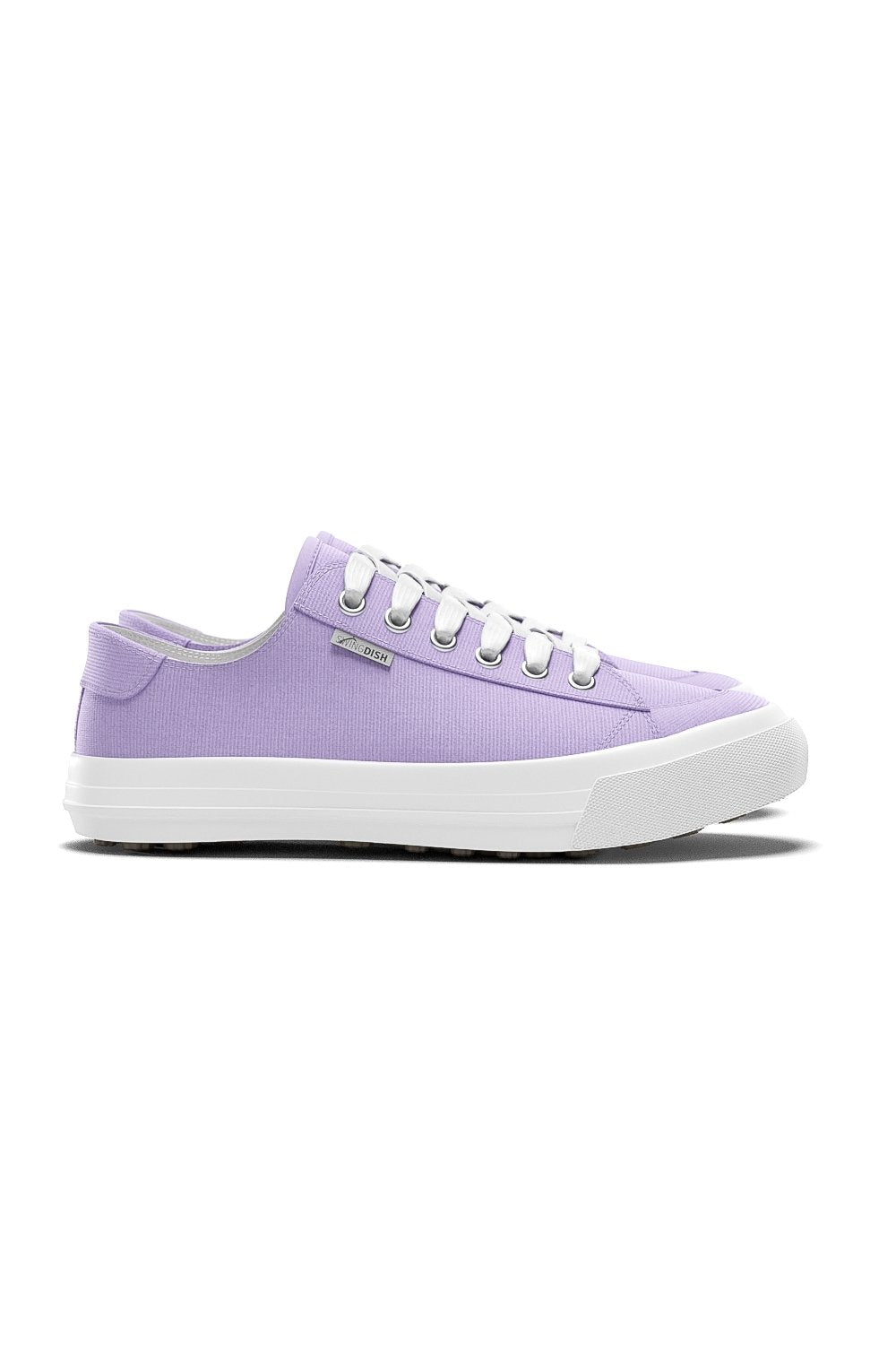 Spikeless Lilac Canvas Traveler Shoe by SwingDish