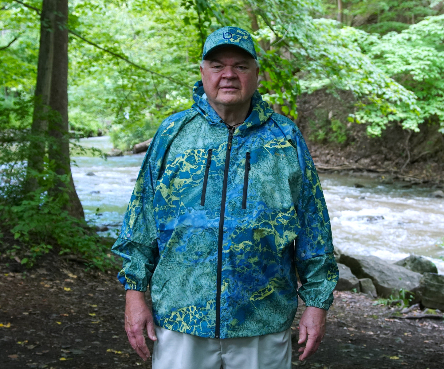 Brella 2015 Blue Yellow Unisex Rain Jacket - The Brella Nation