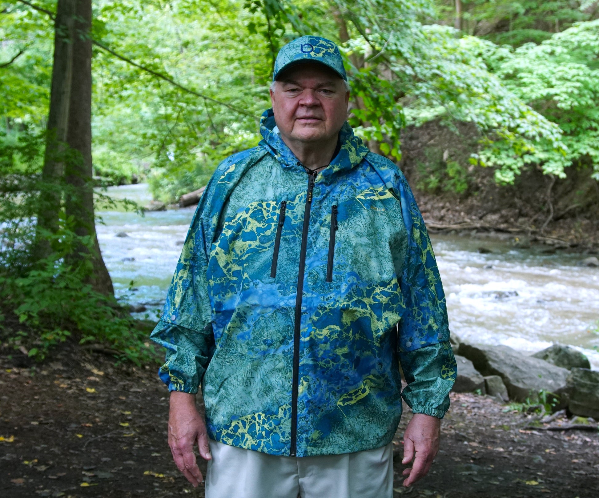 Brella 2015 Blue Yellow Unisex Rain Jacket - The Brella Nation