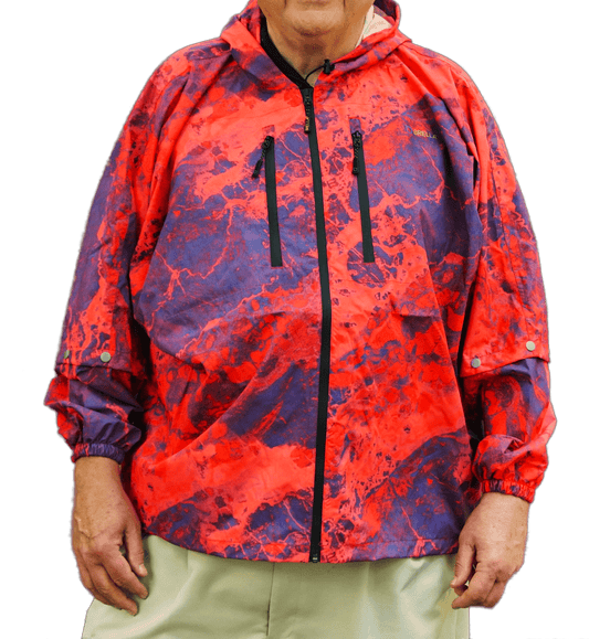 Brella Red Blue Unisex Rain Jacket by BRELLA