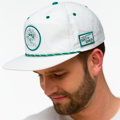 Golf & Ganja Unisex Active Rope Hat White