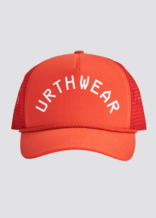 Roped Trucker Cap, Ferrari Red by URTHWEAR