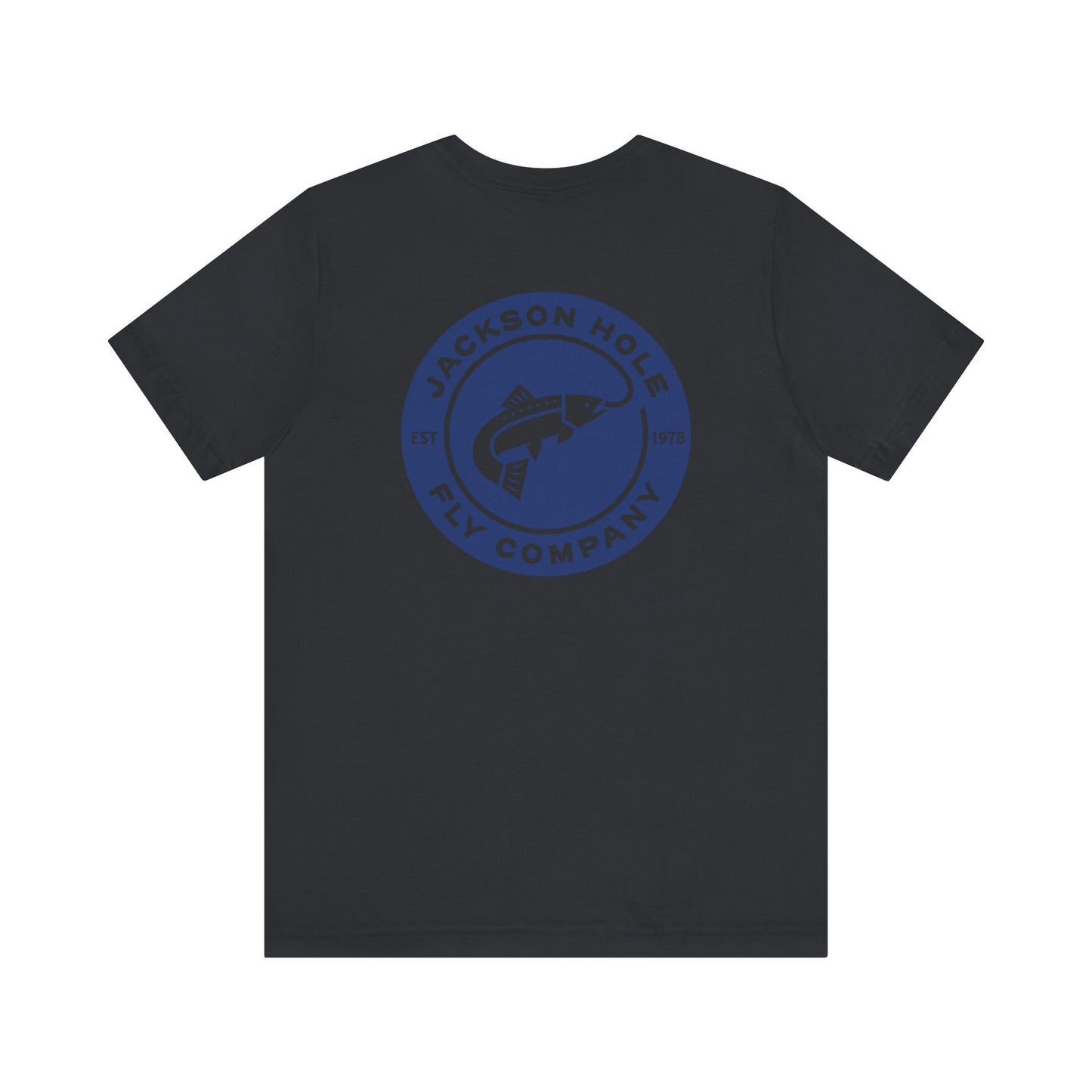 JHFLYCO Circle Badge Tee - Peacock Blue Logo
