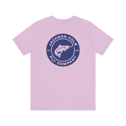 JHFLYCO Circle Badge Tee - Peacock Blue Logo