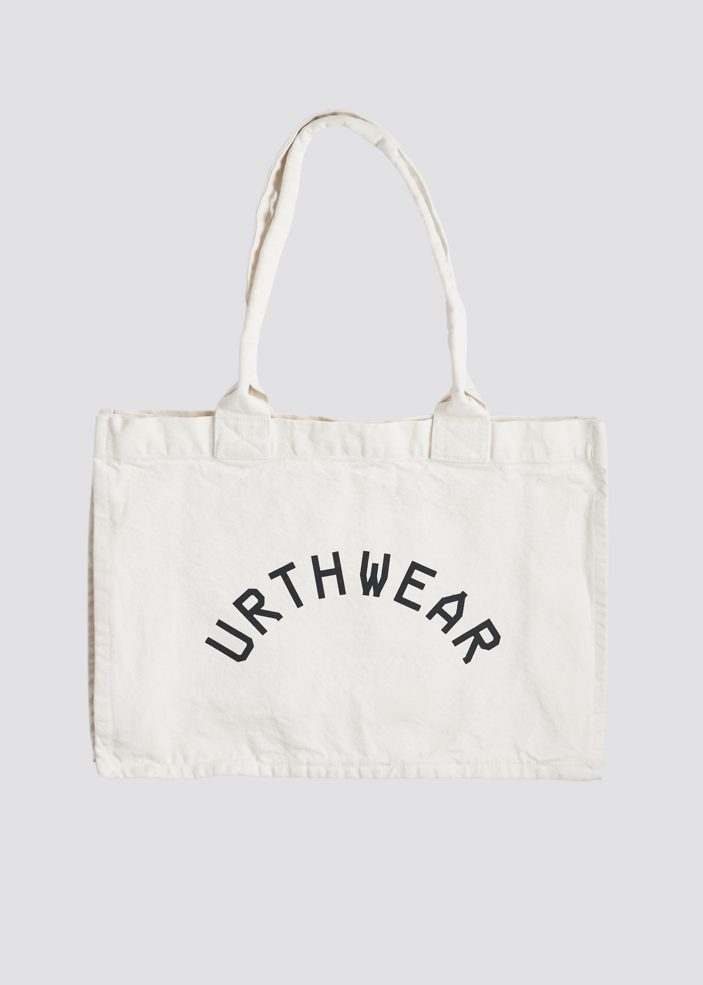 Arch Logo Heavyweight Tote Bag, Oat White by URTHWEAR