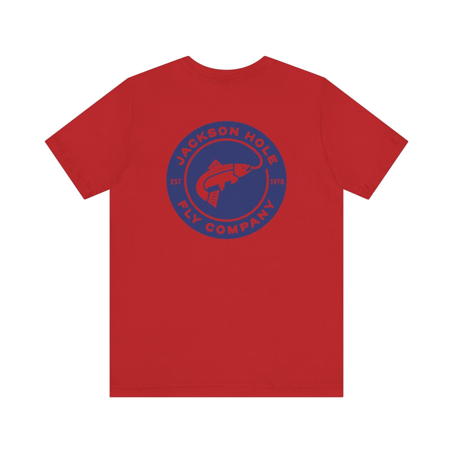 JHFLYCO Circle Badge Tee - Peacock Blue Logo