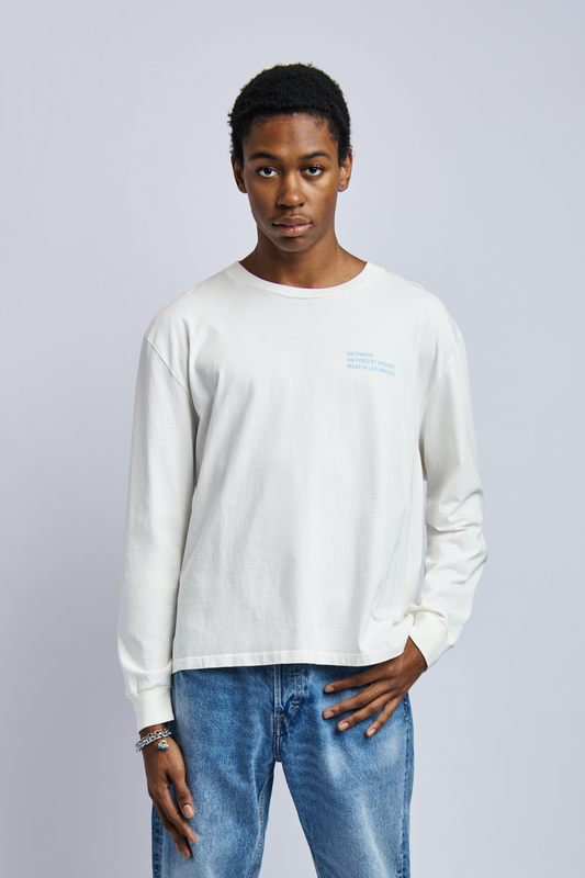 Origins Midweight Relaxed Long Sleeve, Lunar White by URTHWEAR