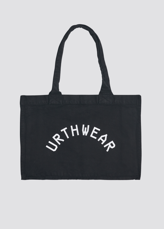 Arch Logo Heavyweight Tote Bag, Phantom Black by URTHWEAR