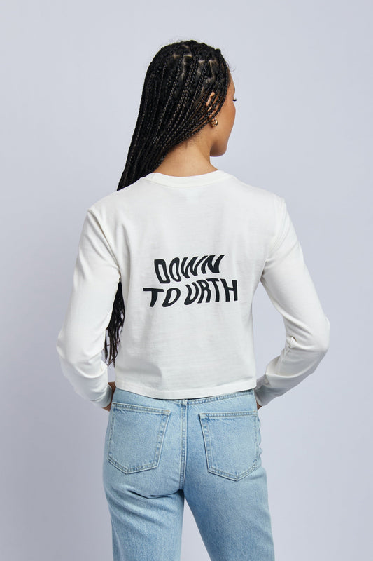 Down To Urth Midweight Standard Long Sleeve, Lunar White by URTHWEAR