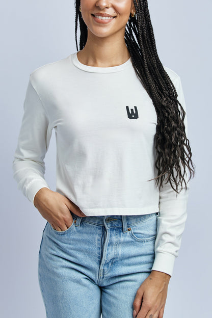 Down To Urth Midweight Standard Long Sleeve, Lunar White by URTHWEAR