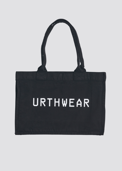Logo Heavyweight Tote Bag, Phantom Black by URTHWEAR